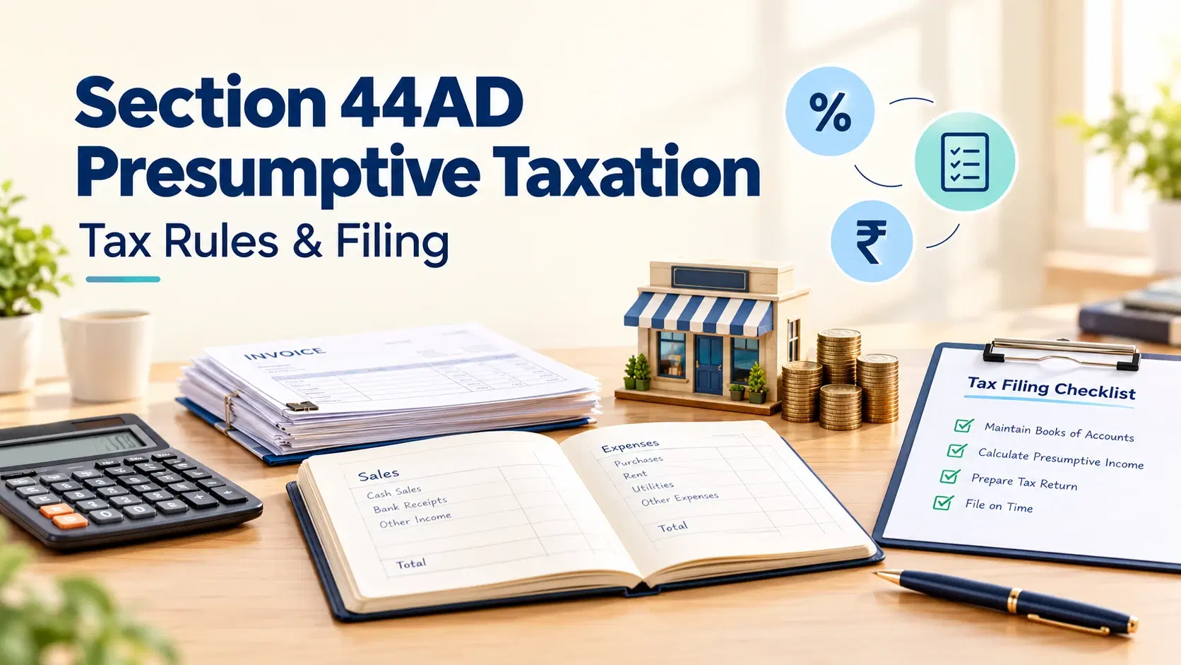 Section 44AD Presumptive Taxation: How Small Businesses File Taxes Simply